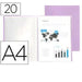 Папка за документи Liderpapel EC69 Люляк A4