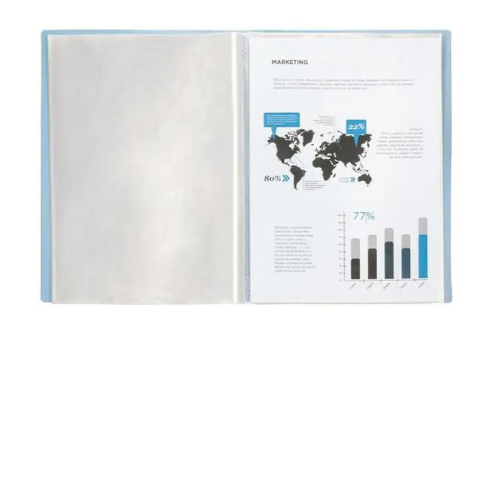 Папка за документи Liderpapel EC70 Син A4