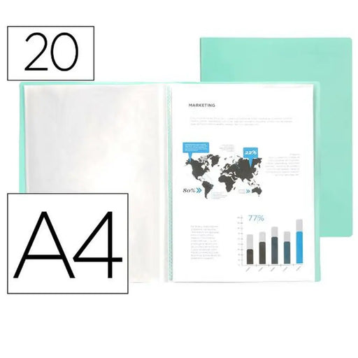Папка за документи Liderpapel EC71 Зелен A4