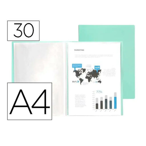 Папка за документи Liderpapel EC77 A4 Зелен