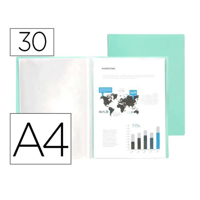 Папка за документи Liderpapel EC77 A4 Зелен