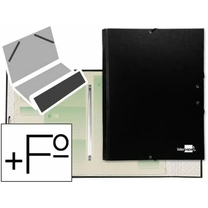 Папка за Сортиране Liderpapel CS02 A4 Черен