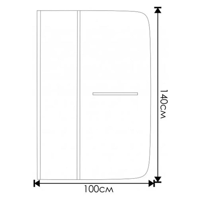 ПАРАВАН ЗА ВАНА 100X140 INTER CERAMIC S112CL