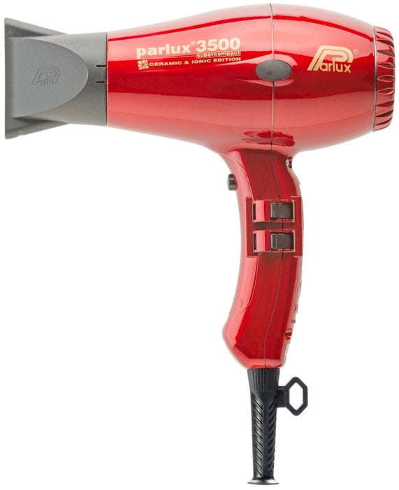 Parlux Сешоар 3500 Ceramic & Ionic Super Compact, 2000W, червен