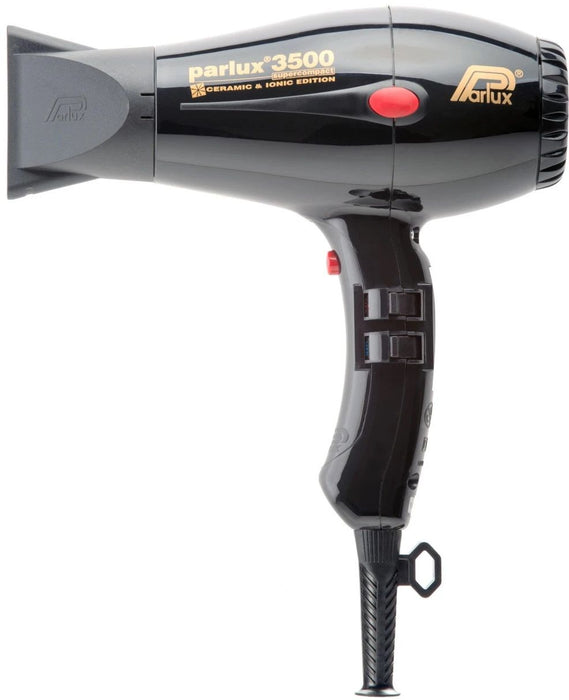 Parlux Сешоар 3500 Ceramic & Ionic Super Compact, 2000W, черен