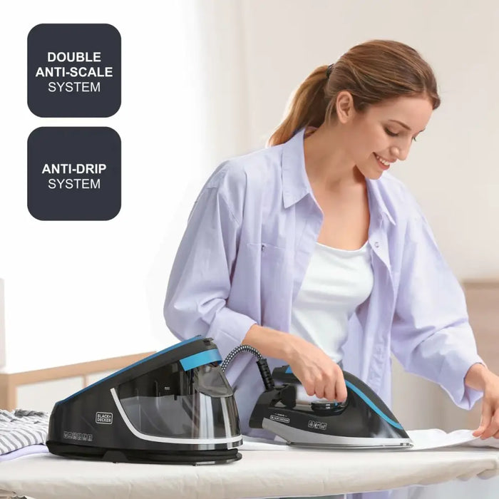 Парна ютия Black & Decker BXSS2401E Пластмаса 2400 W