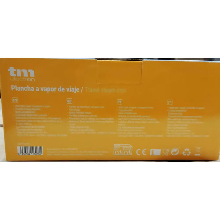 Парна ютия TM Electron Син 1085 W (На пътуване)