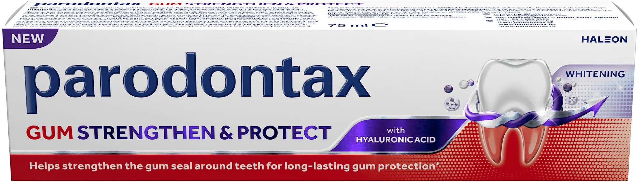 Паста за зъби Gum Strengthen & Protect white, 75 ml