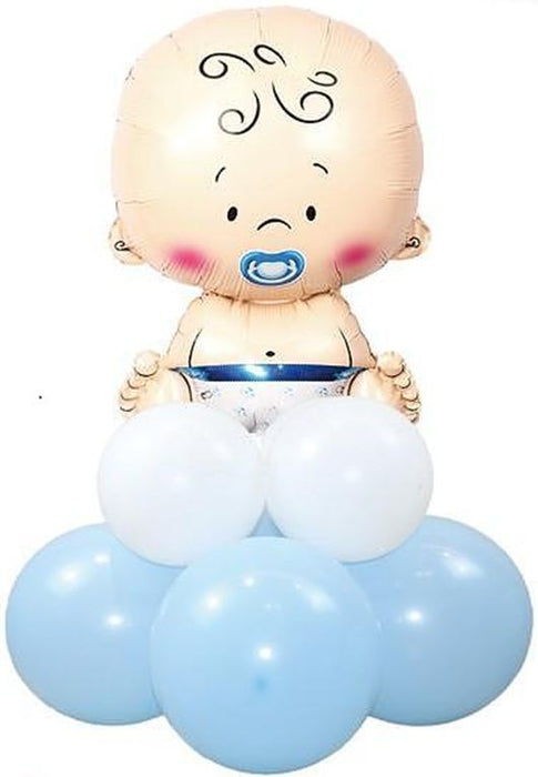 Комплект балони PartyGo - Baby Boy, 9 броя