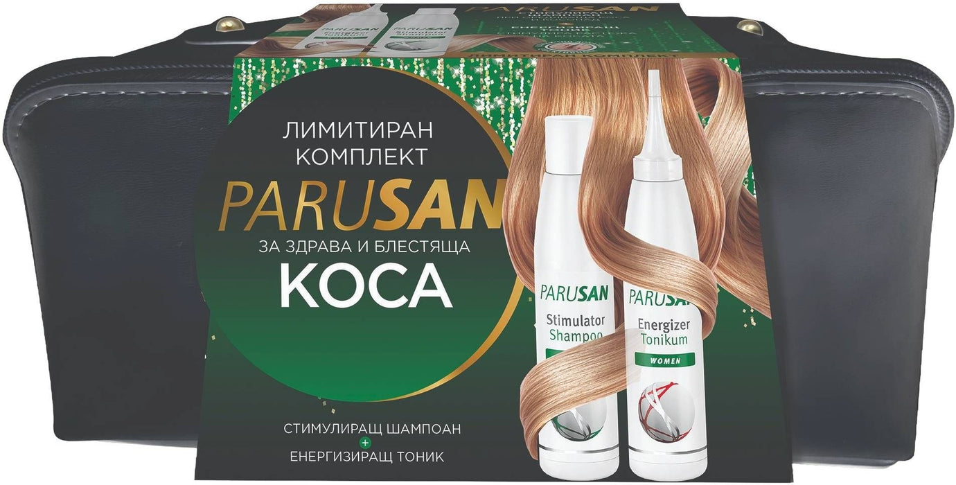 Parusan Комплект - Шампоан и Тоник за жени, 2 х 200 ml + Несесер