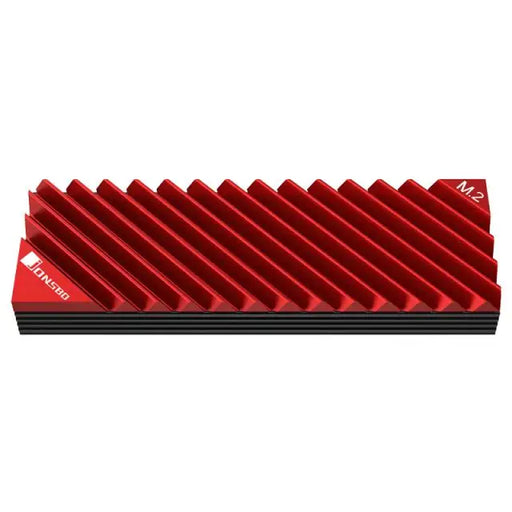 Пасивен охладител Jonsbo M.2 SSD оребрен Червен