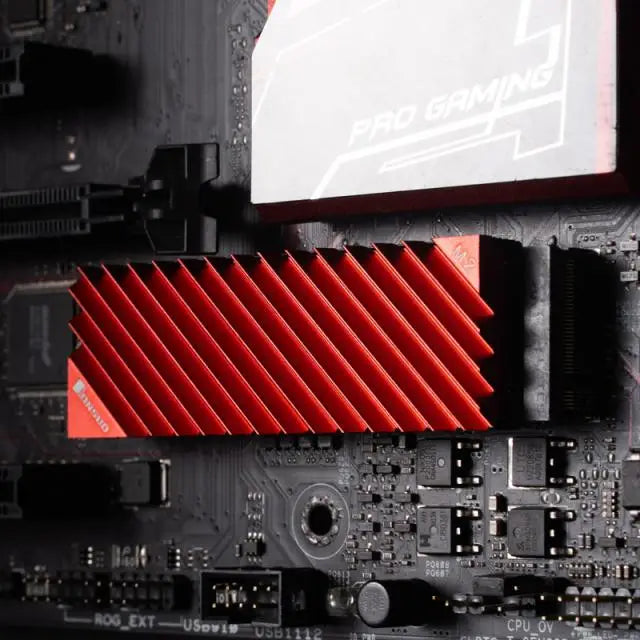 Пасивен охладител Jonsbo M.2 SSD оребрен Червен