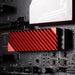 Пасивен охладител Jonsbo M.2 SSD оребрен Червен
