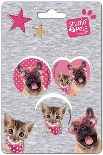 Комплект от 3 гуми Paso Studio Pets - Куче с очила