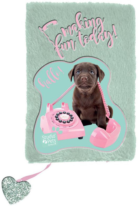 Плюшен дневник Paso Studio Pets - Making Fun Today, А5, 80 листа