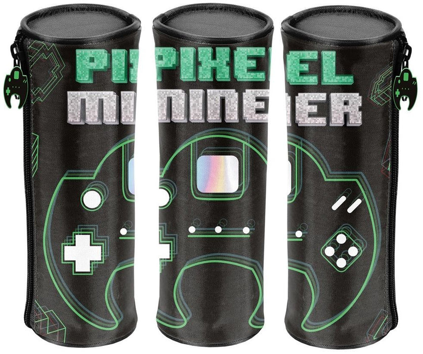 Цилиндричен ученически несесер Paso Pixel Miner - С 1 цип