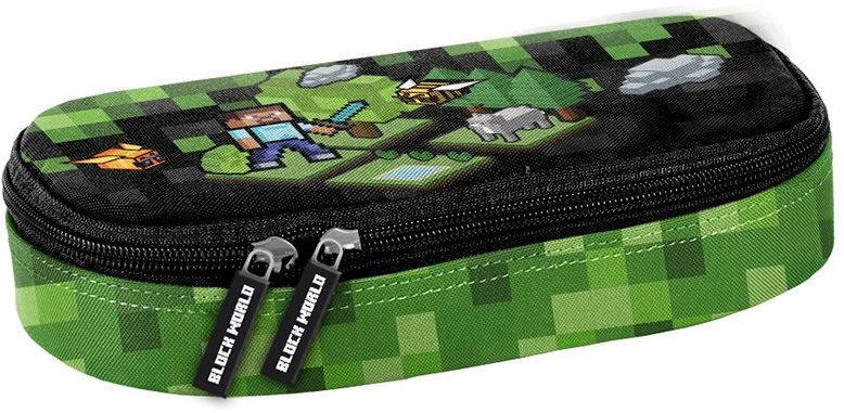 Овален ученически несесер Paso Gamer - С 1 цип