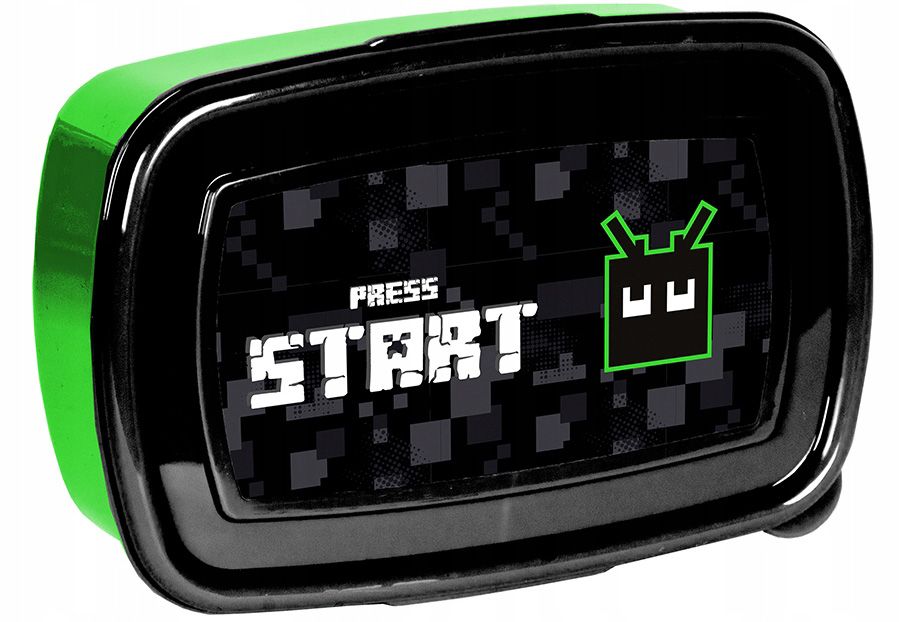 Кутия за храна Paso Press Start - 750 ml, зелена