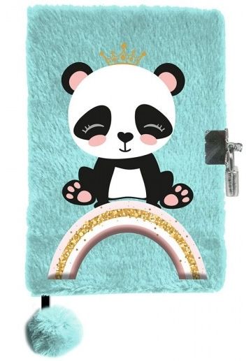 Плюшен дневник Paso Panda - Rainbow