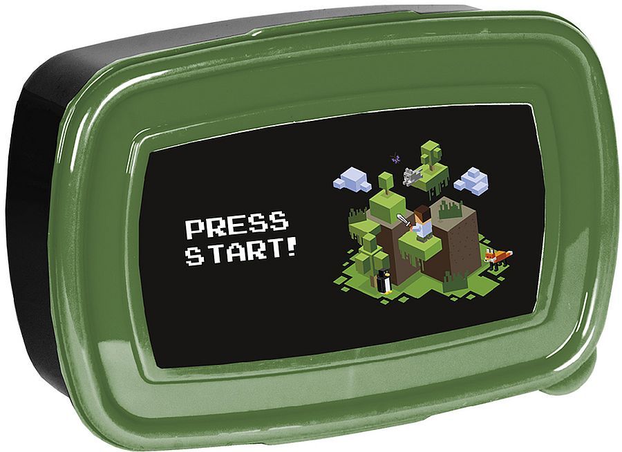 Кутия за храна Paso Minecraft - Press Start, 750 ml