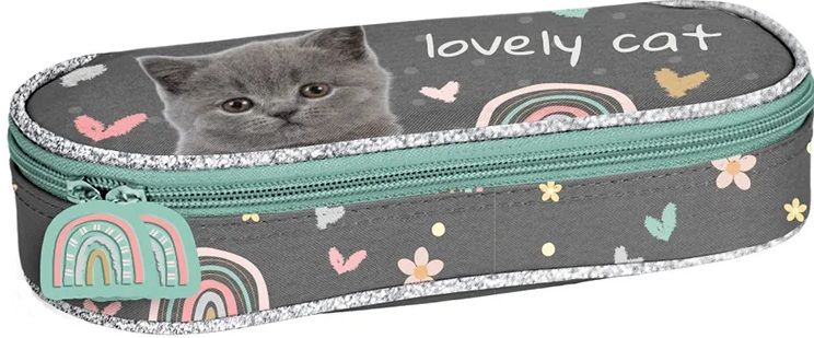 Овален несесер Paso Lovely Cat - С 1 цип