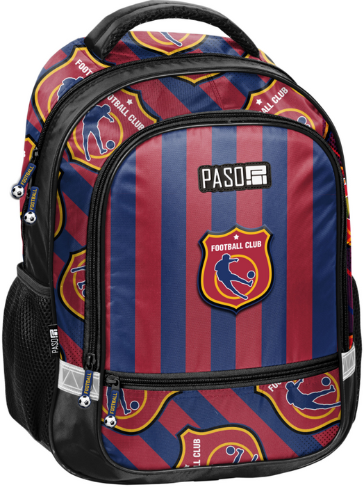 Ученическа раница Paso Football - Club Stripes, 2 отделения