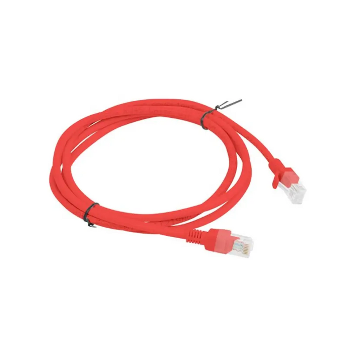 PATCHCORD KAT.5E UTP 1.5M CZERWONY FLUKE PASSED LANBERG 10