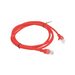 PATCHCORD KAT.5E UTP 1.5M CZERWONY FLUKE PASSED LANBERG 10