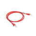 PATCHCORD KAT.5E UTP 1M CZERWONY FLUKE PASSED LANBERG 10