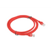 PATCHCORD KAT.5E UTP 2M CZERWONY FLUKE PASSED LANBERG