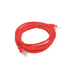 PATCHCORD KAT.5E UTP 3M CZERWONY FLUKE PASSED LANBERG 10