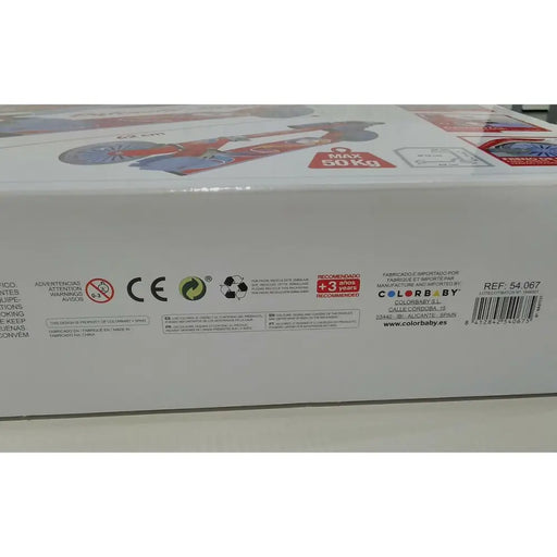 Патинет Скутер Colorbaby Червен Алуминий Къса дръжка (77 cm)