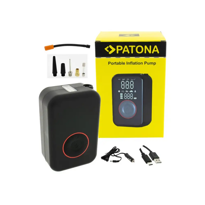 PATONA Електрическа помпа за гуми 10.3 bar / 150 PSI