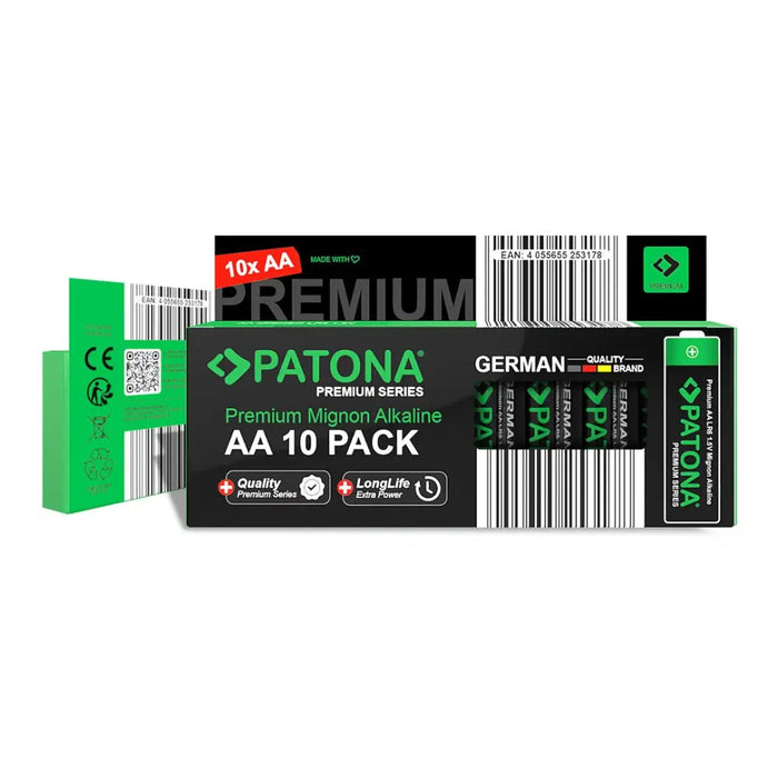 PATONA Premium AA Mignon LR06 – 10x алкални батерии 1.5V