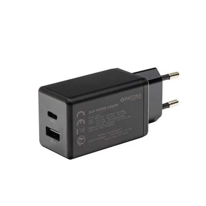 PATONA Premium Charger GaN PD45W 1xUSB-C 1xUSB-A PD3.0