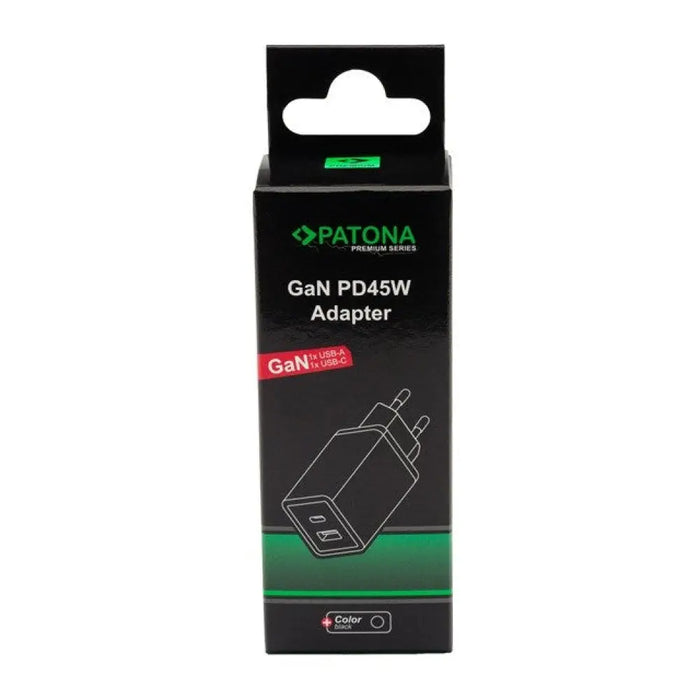 PATONA Premium Charger GaN PD45W 1xUSB-C 1xUSB-A PD3.0
