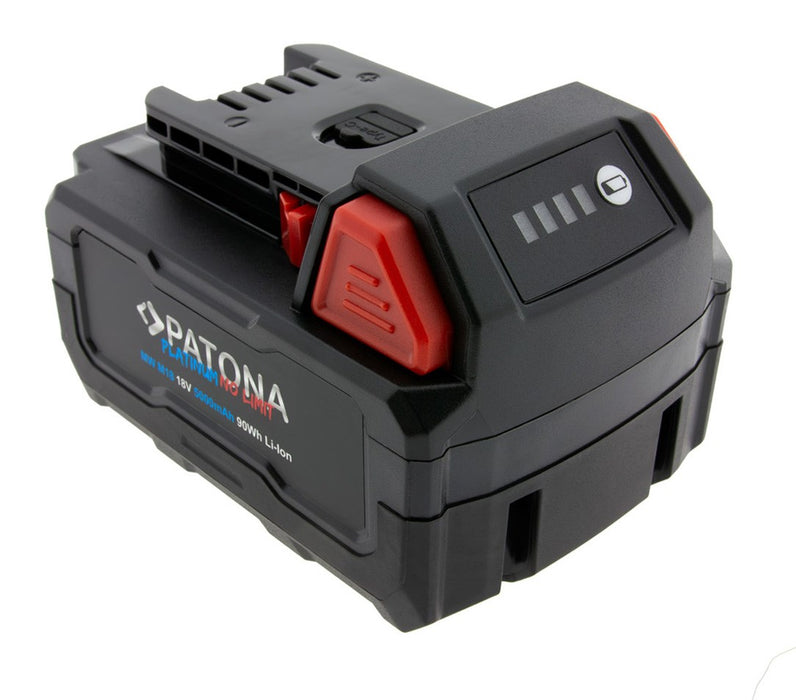 PATONA Platinum 18V батерия за Milwaukee M18 с USB-C порт PD45W Черен