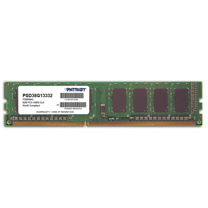 Patriot Memory 8GB PC3-10600 модул памет 1 x 8 GB DDR3 1333