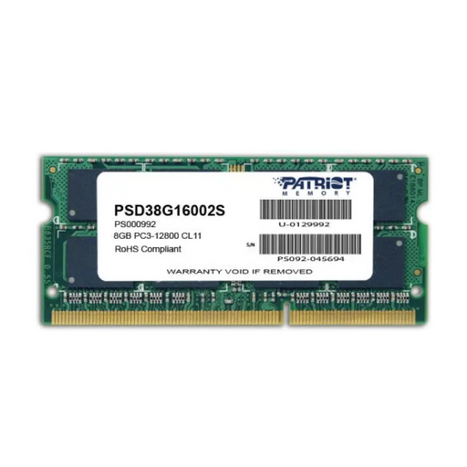 Patriot Memory 8GB PC3-12800 модул памет 1 x 8 GB DDR3 1600