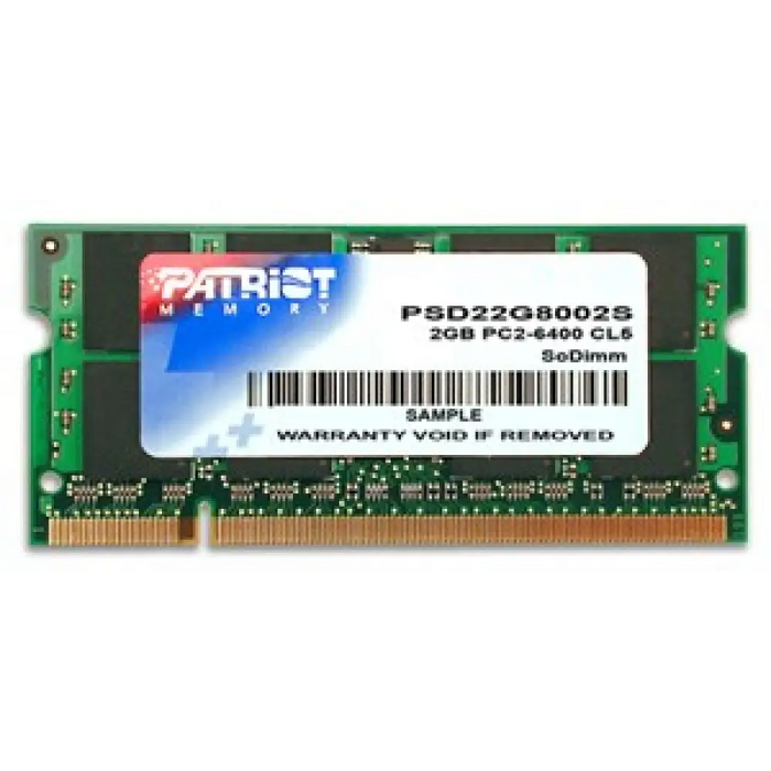 Patriot Memory DDR2 2GB CL5 PC2-6400 (800MHz) SODIMM модул