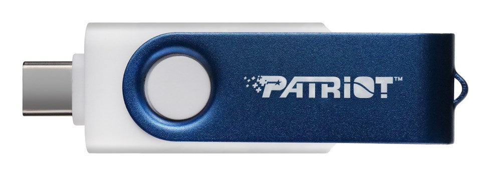 USB флаш памет Patriot Memory Xporter X550 128 GB USB Type-A / USB Type-C 3.2 Gen 1 (3.1 Gen 1) Син, Бял