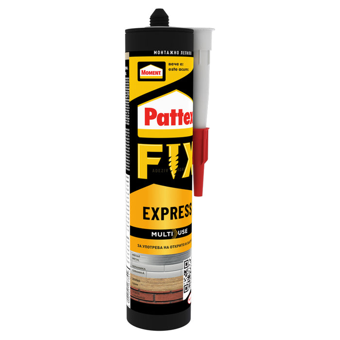 БЪРЗОСВЪРЗВАЩО МОНТАЖНО ЛЕПИЛО EXPRESS FIX 375 G PATTEX