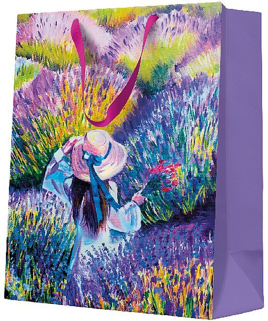 Подаръчна торбичка Paw - Lavender Sunset, 26.5 x 33.5 x 13 cm