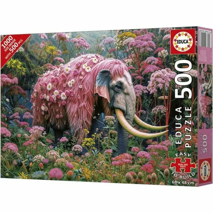 Пъзел Educa Elefante Florido 500 Части