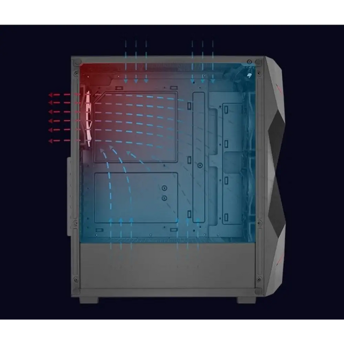 PC кутия Aerocool PGS Volcan-G-BK-V1