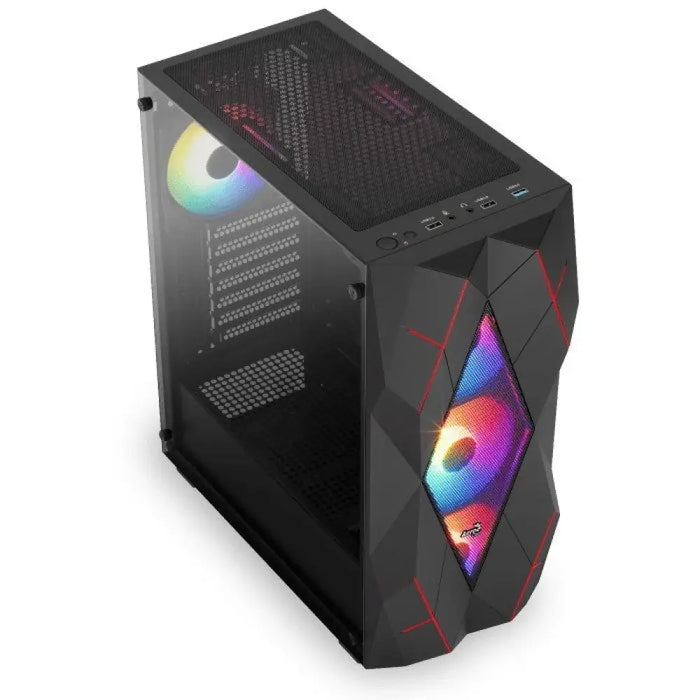 PC кутия Aerocool PGS Volcan-G-BK-V1