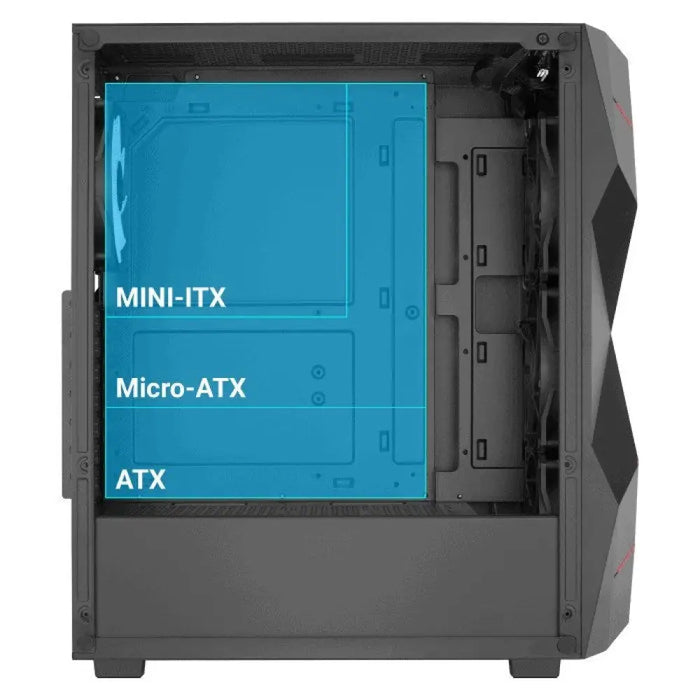 PC кутия Aerocool PGS Volcan-G-BK-V1