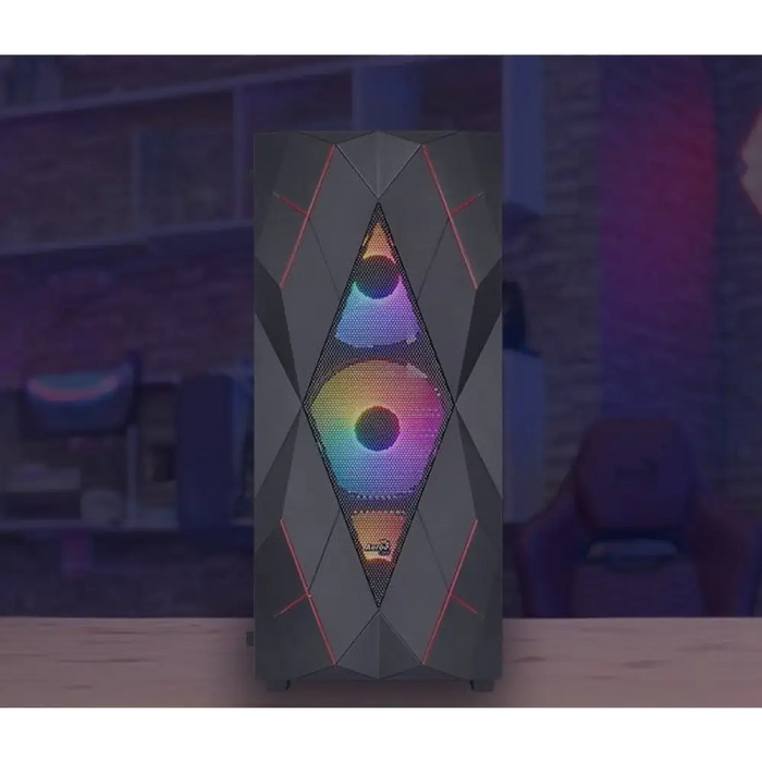 PC кутия Aerocool PGS Volcan-G-BK-V1