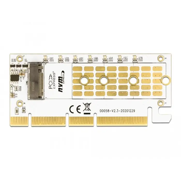 PCI Express x16 (x1 / x4 / x8) карта Delock за M.2