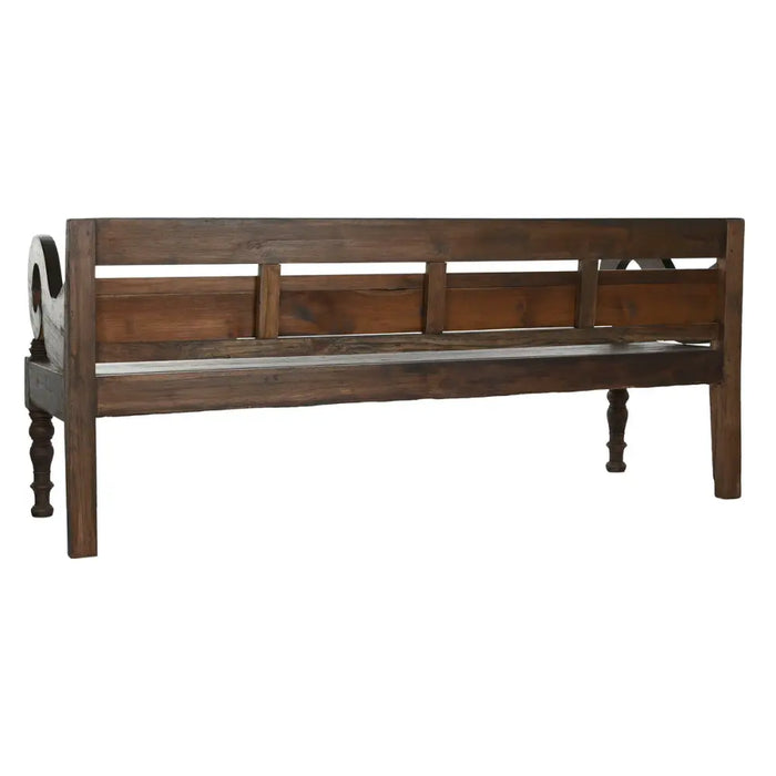 Пейка Home ESPRIT Тъмно сив тиково дърво 196 x 68 x 82 cm